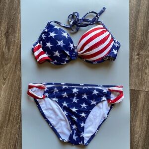 American Flag Bikini Set